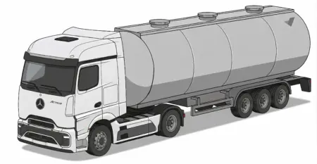 Mercedes Actros – cistern trailer Ramrenta upsc